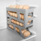HOTUT Distributeur Automatique d'œufs à 4 Niveaux, Distributeur d'œufs pour Réfrigérateur, Organisateur d'œufs au Réfrigérateur, Distributeur Oeufs pour Réfrigérateur, Cuisine, Armoires - Gris