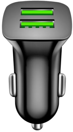 Xijobido Caricabatteria per auto a ricarica rapida, caricabatterie USB per auto portatile | Carica caricabatterie per telefono da auto - Caricabatteria da auto USB 5V3.1A Caricabatteria da auto a