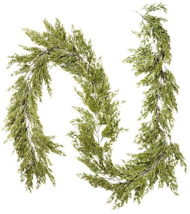 FLCPJGV Artificial Cypress Leaf Vine for Christmas Wall and Window Decoration, Multi, 270cm