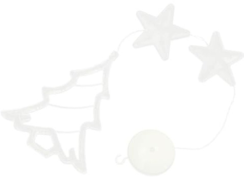 Amosfun Luci Di Natale Per Finestre Ventosa Decorazioni Luminose Natalizie Ad Alta Luminosità Per Interni Negozi Regali Di Natale