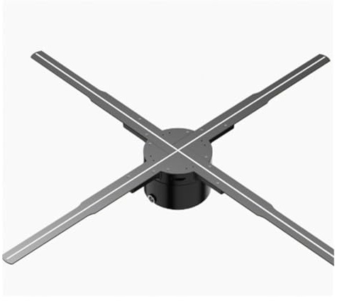 OUTFYT P62 Proiettore olografico 3D con Ventola LED, Lettore olografico WiFi, Supporto for Immagini, Video, Negozio, Bar,qualità Dell'immagine HD