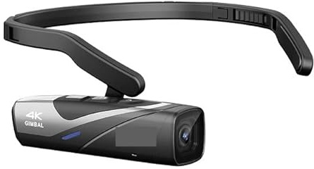 EKOUQIN V4K 60fps Head Wearable Vlog Videocamera Videocamera digitale Video Riprese Professionale Film, registrazione, trasmissione(Ep8 STANDARD)