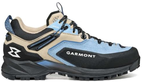 GARMONT Akron GTX WMS Chaussures basses de randonnée imperméables et stables pour femme avec semelle antidérapante, Glacier Blue Whitecup Grey, 41 EU