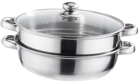TOYANDONA Olla De Vapor Multifuncional De Doble Capa 28 Cm Acero Inoxidable Vaporera Resistente Cocina Hogareña