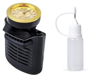 Guitar humidity control system includes 10ml drip bottle, real time hygrometer, silicone grip for wood protection and guitar wood protection humidifier