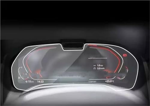 Skärmskydd Skärmskydd I Härdat Glas För BMW G14 G15 G16 Series 8 2018 2019 2020 Bilinteriör LCD Instrument Anti-repor Tillbehör Navigeringsskyddsfilm(High match)