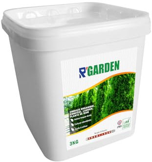 R'Garden Engrais Organique pour Conifères, Laurier et Plante de Haie - Fertilisant Naturel Ecologique - Nourrit en Profondeur - Facile d'Utilisation - 3KG