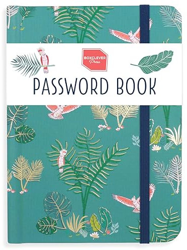 Boxclever Press Password Book. Never Forget a Password Again! Easy to Use Internet Password Book with Alphabetical Tabs for All Your Login Details. Untitled Password Book Small 11 x 15.5cm
