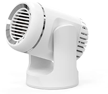 Aumotop Calefactor Aire a, Calefactor Coche 12V y 130w, Ventilador De Calefacción Eléctrico Portátil, Secador De Parabrisas, Desempañador, Descongelador para Coche, Negro/Blanco