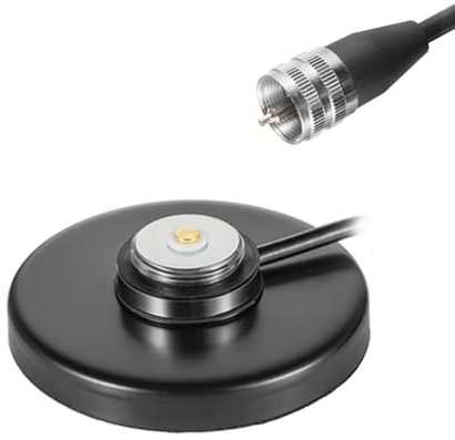 Supporto magnetico NMO resistente con connettore a spina PL-259 da 5 m, prolunga per auto, autobus, stazione base CB mobile, radio, camion, antenna radio UHF VHF, Eifagur
