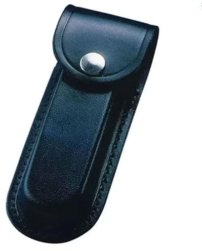 Personalisierte TUFF LUV Multitool-Etui, Leder-Messerhalter für Klappmesser & Multitools (klein, mittel, große Klingen) (schwarz, mittelgroß: 11,4 cm 11,5 cm)
