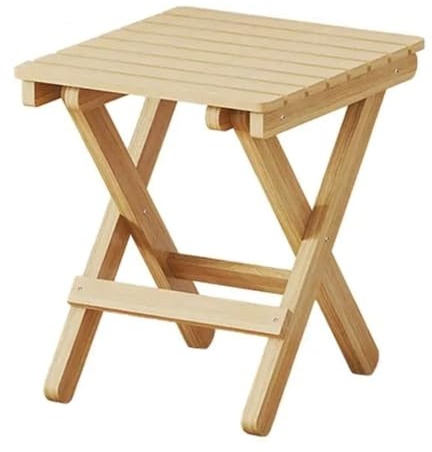NISHZHU Piccolo sgabello pieghevole portatile in legno sedia leggera pieghevole sgabello poggiapiedi pieghevole per esterni 28 x 36 x 29 cm