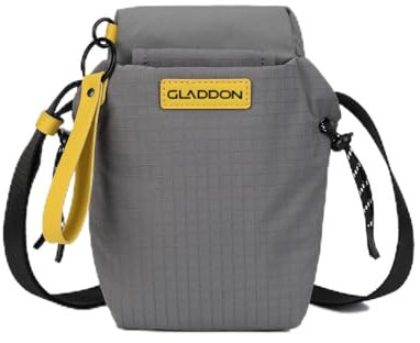 Gladdon Kleine Canvas Handytasche, Mini Schultertasche Handtasche für den Casual-Bereich