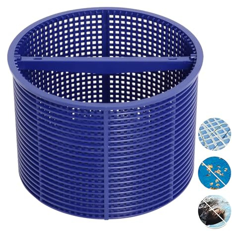 Pool Skimmerkorb, Pool Filterkorb Ersatz, Schwimmbad-Skimmerkorb（Blau） | Skimmer Korb Mit Griff, Effektive Reinigung, Pool-Zubehör, für Aufsammeln Von Laub, Plastik, Entfernung Von Rückständen