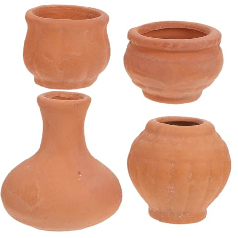 CIYODO Lot de petits pots de fleurs en terre cuite pour plantes grasses, terrariums et jardins miniatures