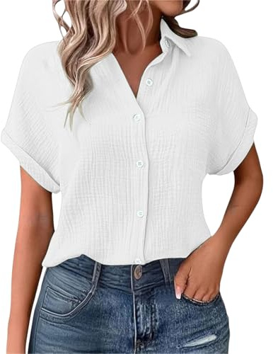 Nuoke SchnäPpchen,Bluse Viskose Damen, hellblaue Bluse, Damen t Shirt, Tshirt mit Aufdruck, Blusenjacke, Shirts & blusen, Women's Blouses & Shirts, Sommer Kleidung, musselin Shirt