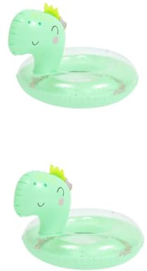 Milisten 2pcs Inflatable Pool Float Boys and Girls Swim Ring High Grade Material Easy Inflate Deflate