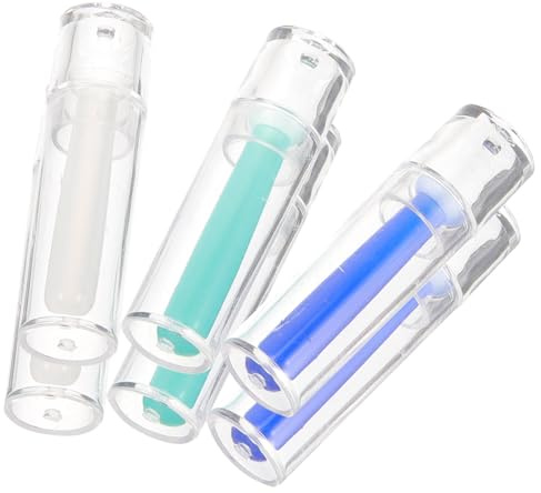 Healvian 6 piezas Kit Palitos Succión Silicona para Lentes Contacto Blandos y Rgp Herramienta Compacta Antideslizante para Quitar Lentillas Colores Verde Azul y Transparente