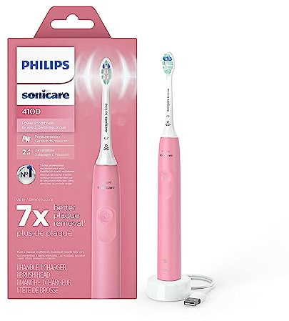 Philips Sonicare ProtectiveClean 4100 Rechargeable Electric Power Toothbrush, Pink, HX6815/01