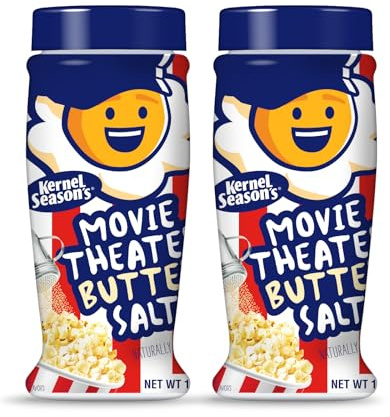 Kernel Season's Popcorn Seasoning Jumbo Movie Theater Lot de 2 variétés de beurre de cinéma Sel
