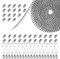 TEEUCNY Catena a sfera in acciaio INOX, 10M Catena a Palline in Acciaio Inossidabile 2.4mm, Perline Catena in Rilievo Estensione, 75 PCs Connettore per DIY Portachiavi La Creazione Di Gioielli