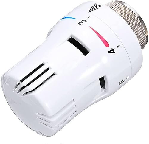 Testa Termostatica,Valvola del Radiatore Sostituzione Valvola Termostatica Testa Riscaldatore di Controllo Termostati con Filetto M 30 x 1.5(solo testa)