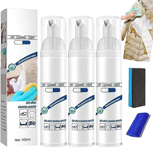 Limpiador de Espuma en seco Quitamanchas de Ropa Limpiador de Espuma en Aerosol Espuma en Aerosol Desechable Limpiador de Espuma de Ropa