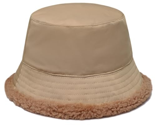 Hassidanzar Sombreros Gorro de Pescador Impermeables y cálidos con Revestimiento de Lana de Sombrero de Invierno para Hombres y Mujeres CU609EU, Kaqib, Talla M
