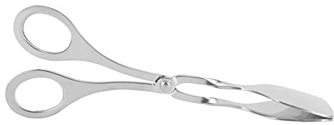 Leopacat Pinze Per Pane, Pinze da Portata In Acciaio Inox Pinze Alimenti con Manici a Forbice per Buffet Servire Insalate Barbecue Torte Snack Vari Utensili per Cucina Ristoranti Cucine Bar