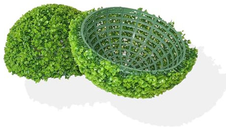 ATYUJKB Buchsbaumkugel Künstlich, Kugel Künstliche Pflanzen Pflanze Buchskugel Kunstpflanze, Künstlicher Grasball Aus Kunststoff, Hängende Formschnittbälle
