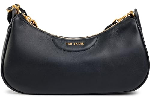 Ted Baker Women's ESSIY-Webbing Leather Crossbody Bag, Black, O/S