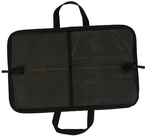 CIYODO 1pezzi Borsa Portacoltelli Professionale Tela Canvas Verde Capacità Per Chef Per Viaggi e All Aperto