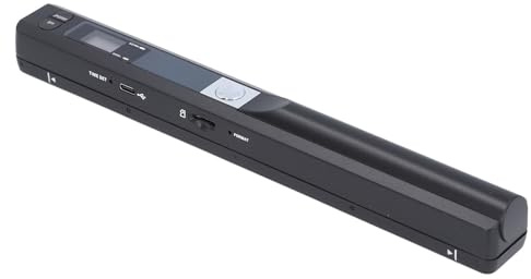 Escáner de Documentos Portátil, Escáner de Imágenes Portátil de 900 PPP, Escáner Móvil de Fotografías en Color A4, Escáner Portátil para Negocios, Fotografías, Imágenes, Recibos,