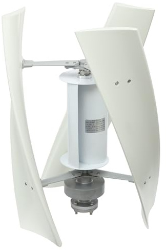 Turbina eolica verticale da 100 W, turbina eolica silenziosa con tecnologia a magnete permanente, generatore di turbina a vento verticale, generatore di corrente ecologico