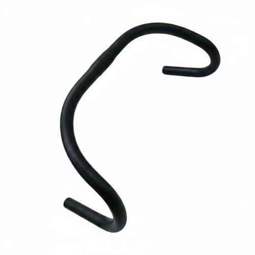YueShengYCHUANG Fahrradlenker Bullhorn Aluminiumlegierung Lenkstange Rennradlenker Stabilität für Fahrradenthusiasten Tägliche Fahrt Stadtstrecken, Black, 400MM