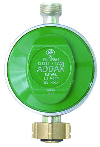 TEC HIT 507000 - Détendeur Butane - 28 MB avec tétine - En Acier - Type 717B - 28 mbar - 1, 3 kg/h