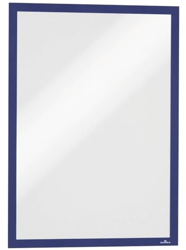 Durable Info-Rahmen Duraframe Magnetic A3, 5 Stück, dunkelblau, 486807 | Magnetrahmen für metallische Oberflächen, 323x446mm, Hoch- und Querformat, ideal für Whiteboards, Schautafeln, Made in Poland