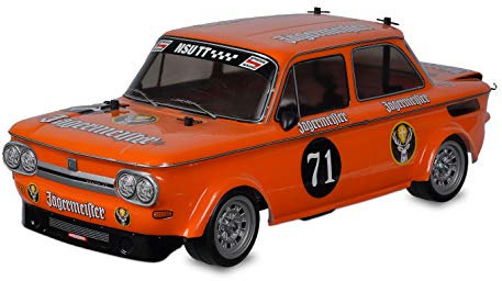 TAMIYA 58649 – 1:10 RC NSU TT Prince Jägermeister M-05 Remote Control Car Model Building Kit Hobby Assembly Unpainted