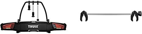 Thule 939000 Fahrradträger VeloSpace XT 3 Bikes, 13 pin & 939200 Backspace XT 4th Bike Arm, schwarz, 1size