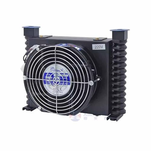 LeTkingok Refroidisseur D'air Hydraulique AL608T-CA, Système de Radiateur Hydraulique, Radiateur D'huile Refroidi Par Air de Ventilateur D'huile de Machine CNC 10l/min 0,8 Kw (DC 24V)