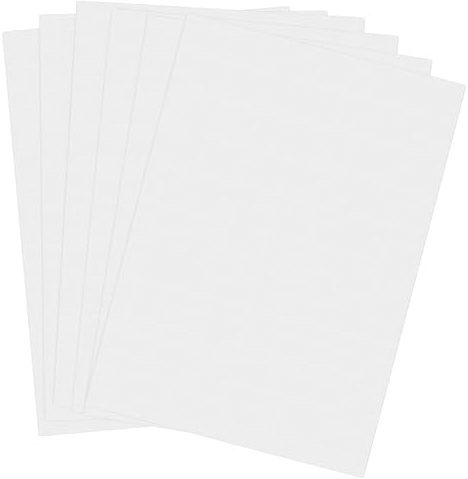 Stickvlies,6PCS A4 Selbstklebende Wasserlösliche Stickvlies, Transparent Wash Away Wasserlösliche Stickfolie,Stickvlies Wasserlöslich,zum Drucken oder Zeichnen von Mustern geeignet, Hand,29.7x21cm