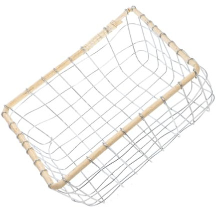 Toyvian Hohler Obstkorb Aus Eisengewebe Outdoor-korb Für Aufbewahrung Kleiner Drahtkorb Zum Ordnen Für Küche Und Wohnzimmer Brotaufbewahrungskorb