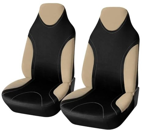 Coprisedile Auto Coprisedili Anteriori Per Auto In Stile Secchio, 2 Pezzi, Protezione Universale Per Sedile Per TOYOTA Per Aygo Copertura Sedile(2pCS Beige)