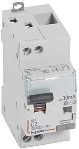 410782 Legrand Disjoncteur différentiel 2A 30mA type AC 1P+N DX³6000 10kA