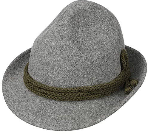 LIPODO Tricorno Feltro di Lana Cappello Classico Tirolese Alpino Uomo Made in Italy Idrorepellente Estate/Inverno