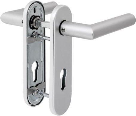 Feuerschutz Kurzschild PZ | Farbe: Aluminium EV1 | Feuerschutz DIN 18273 | New Orleans (Drücker/Drücker)