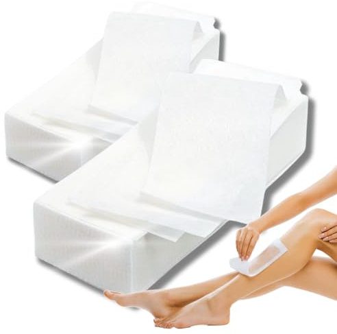 LALILL Vliesstreifen 200 Stück für Wachs - Vlies Streifen für die Haarentfernung mit Warmwachs und Zuckerpaste Gesicht - Körper Haar Entfernung Epilieren Wachsstreifen - Wax Waxing