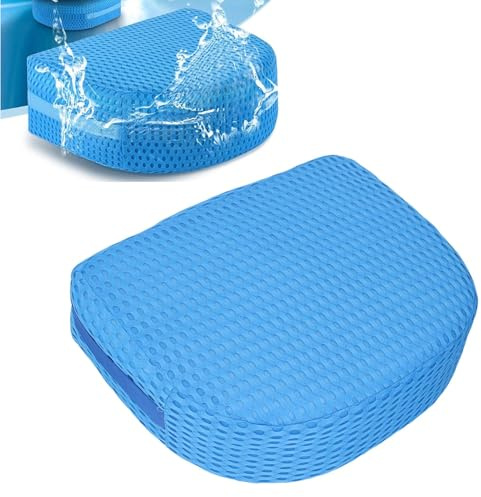Sitzkissen, Badewannenkissen mit Rutschfester Unterseite 5 Zoll 3D 4D Sitzerhöhung Badewannen Sitzkissen Atmungsaktiv Waschbar Schnelltrocknend