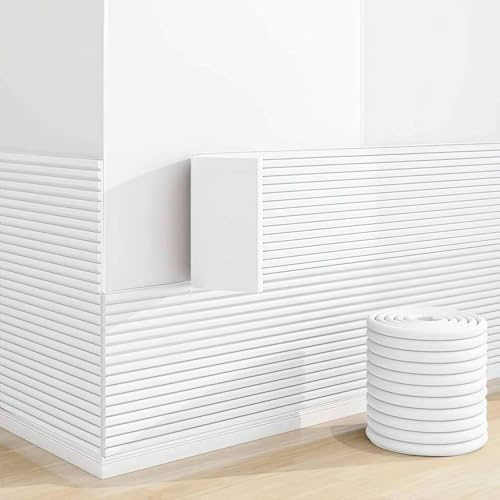 SHAIRMB 3D-Antikollisions-Wandpolster, Abziehbare Und Klebende Wandpaneele FüR Kopfteile, Selbstklebendes Wandpaneel, FüR Schlafzimmer, Wohnzimmer, Tatami Und Spielzimmer