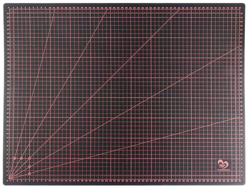 Ideen mit Herz Alfombrilla autocurativa, diseño con corazones, dimensiones en cm, base resistente a cortes para manualidades y modelismo (Din A2, 60'